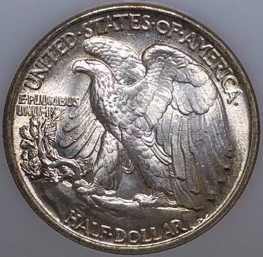 1943 P Walking Liberty Silver Half Dollar - Graded&nbspMS65