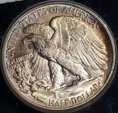 1944 P Walking Liberty Silver Half Dollar - Graded&nbspMS65