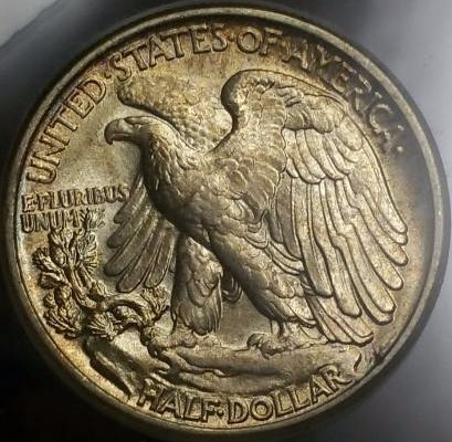 1944 P Walking Liberty Silver Half Dollar - Graded&nbspMS65