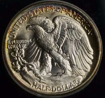 1945 P Walking Liberty Silver Half Dollar - Graded&nbspMS65