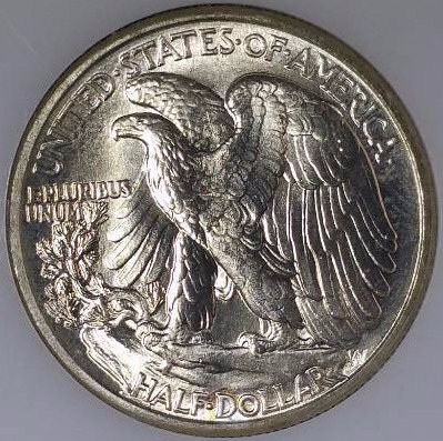 1941 P Walking Liberty Silver Half Dollar - Graded&nbspMS65