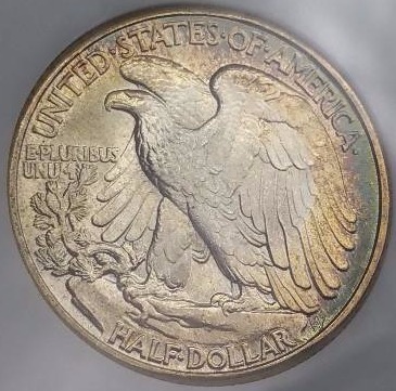 1941 P Walking Liberty Silver Half Dollar - Graded&nbspMS65
