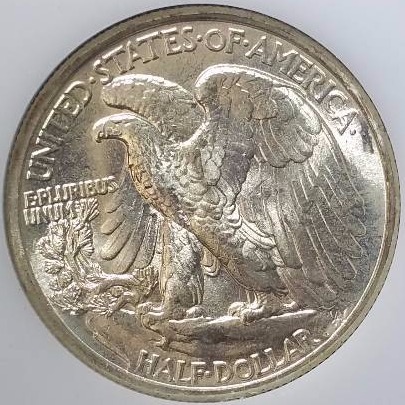 1941 P Walking Liberty Silver Half Dollar - Graded&nbspMS65