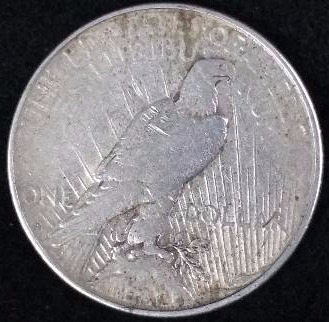 1923-S Peace 90% Silver Dollar - High Grade