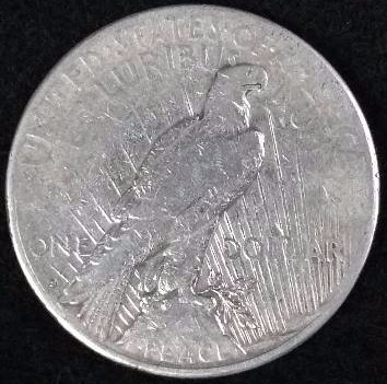 1923-S Peace 90% Silver Dollar