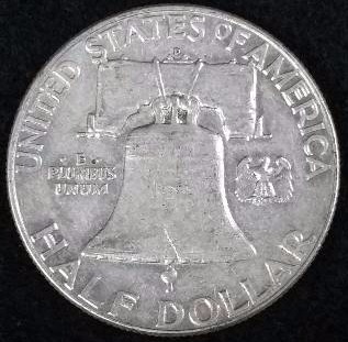 1963-D Franklin 90% Silver Dollar - Higher Grade