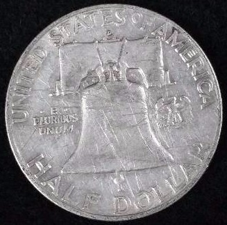1959-D Franklin 90% Silver Dollar - Higher Grade