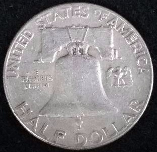 1961-P Franklin 90% Silver Dollar - Higher Grade