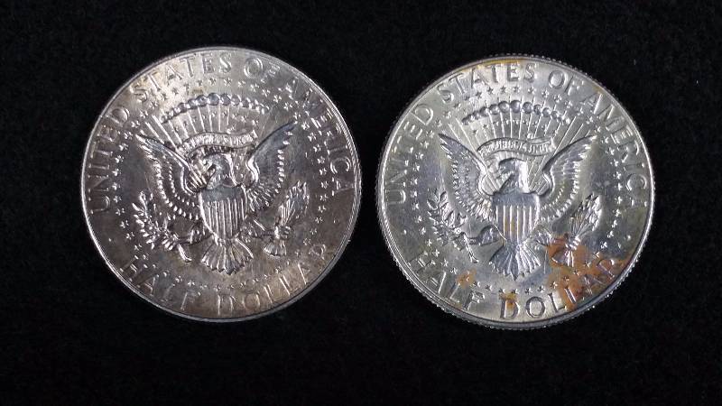 (2) 1965 Kennedy Silver Half Dollars