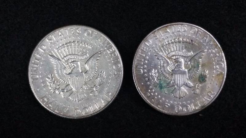 (2) 1966 Kennedy Silver Half Dollars