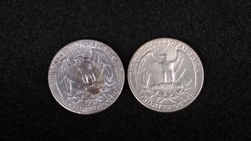 (2) Washington Silver Quarters