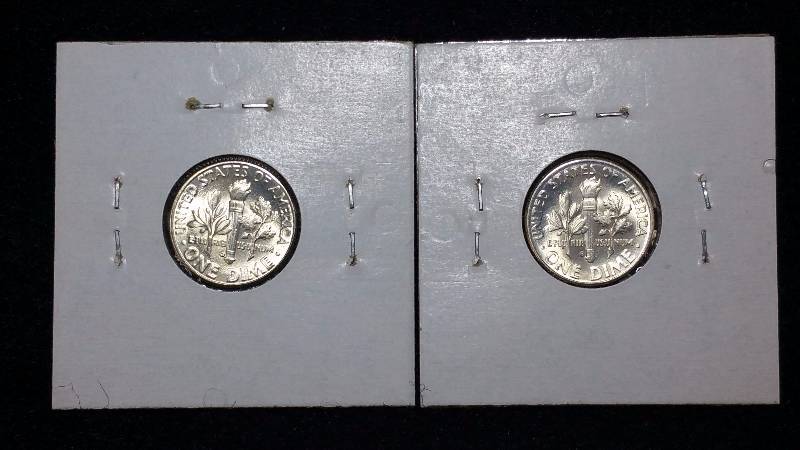 (2) Roosevelt Silver Dimes - High Grade