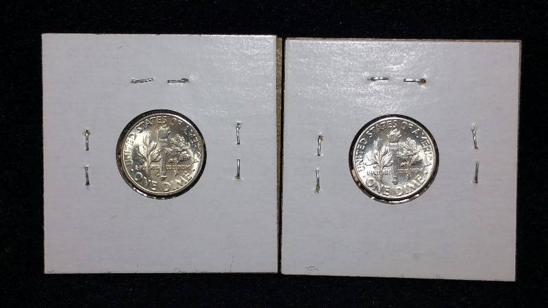 (2) Roosevelt Silver Dimes - High Grade