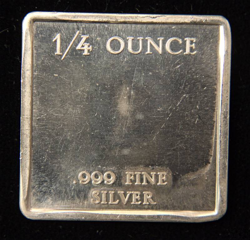 14 TROY OZ. .999 FINE SILVER 1976 MINUTE MAN ARTBAR