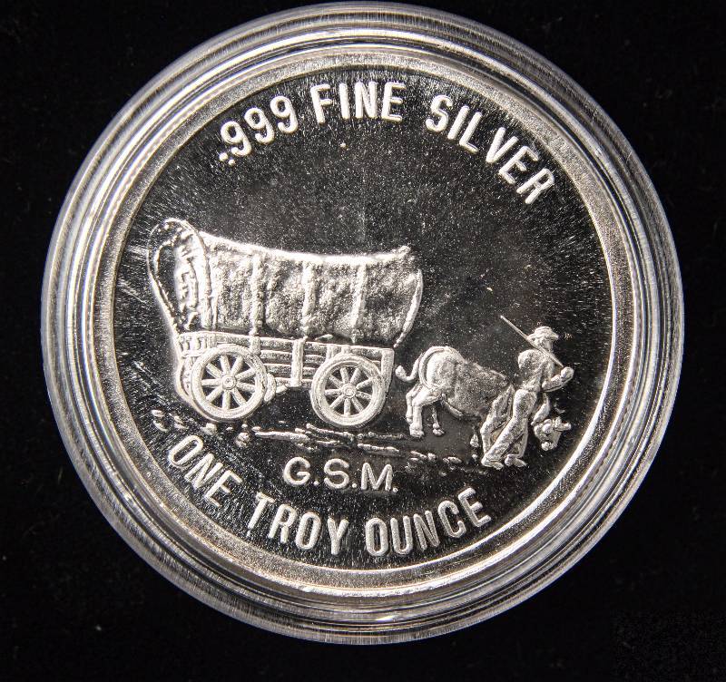 1 TROY OZ. .999 FINE SILVER PROSPECTOR GOLDEN STATE MINT IN AIRTITE