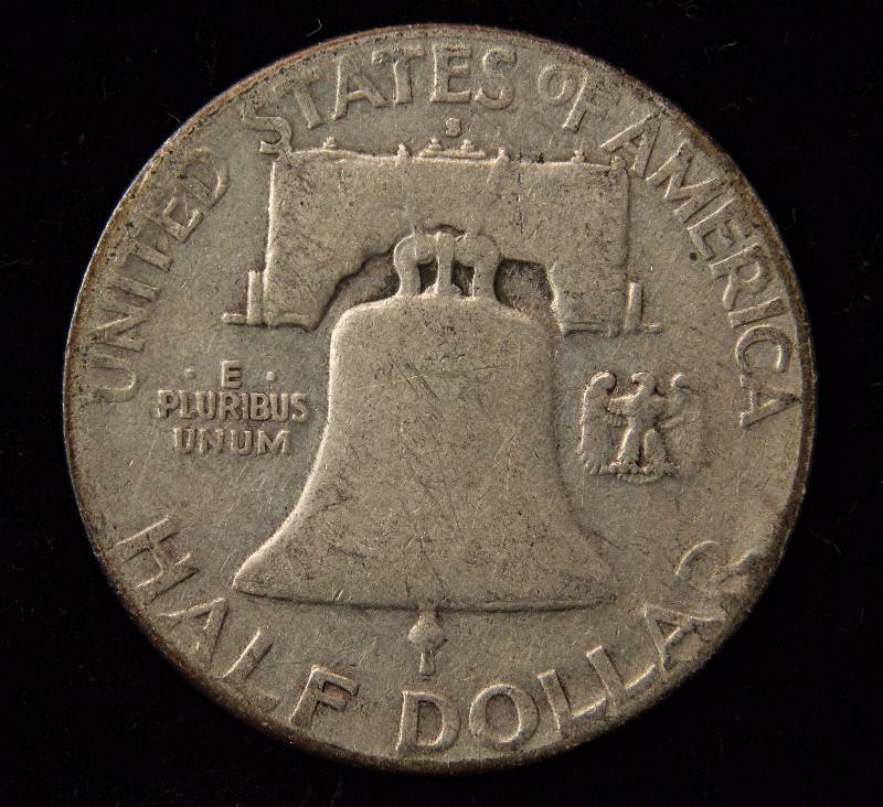 1949-S FRANKLIN SILVER HALF DOLLAR