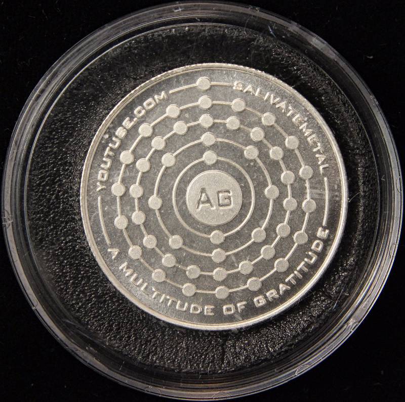 1 TROY OZ. .999 FINE SILVER SALIVATE METAL IN AIRTITE