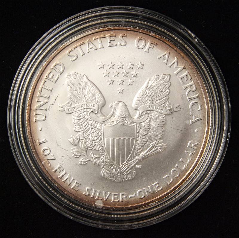 2005 AMERICAN SILVER EAGLE 1 TROY OZ. .999 FINE SILVER IN AIRTITE