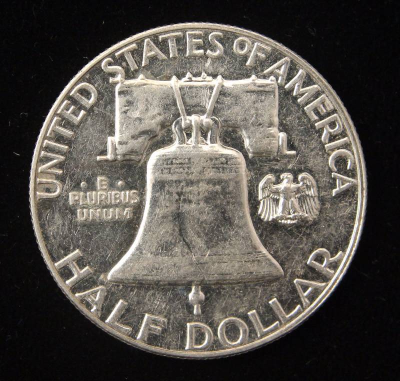 1960 FRANKLIN SILVER HALF DOLLAR