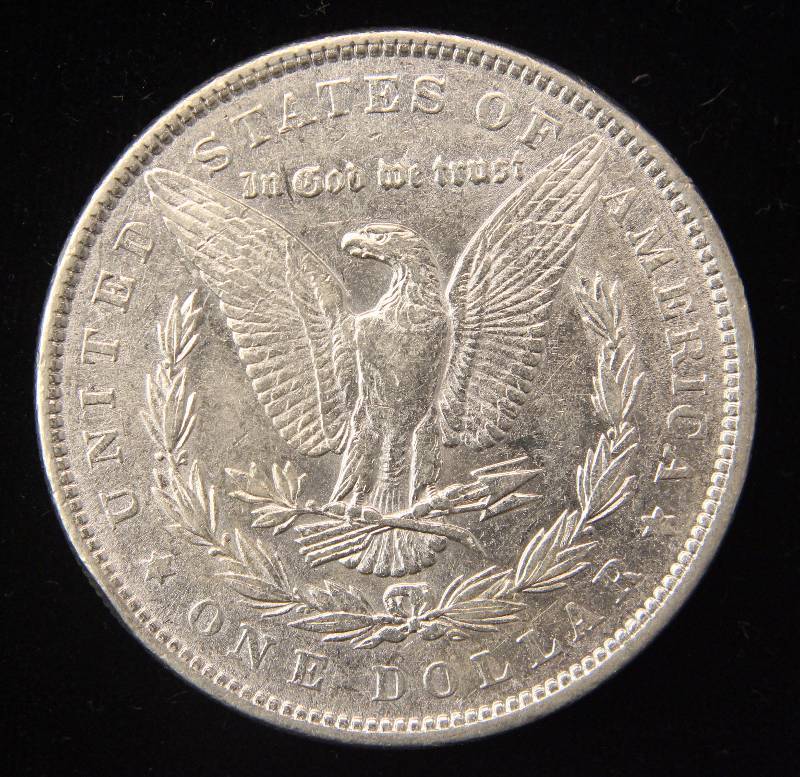 1879 MORGAN SILVER DOLLAR UNC DETAILS CLEANED