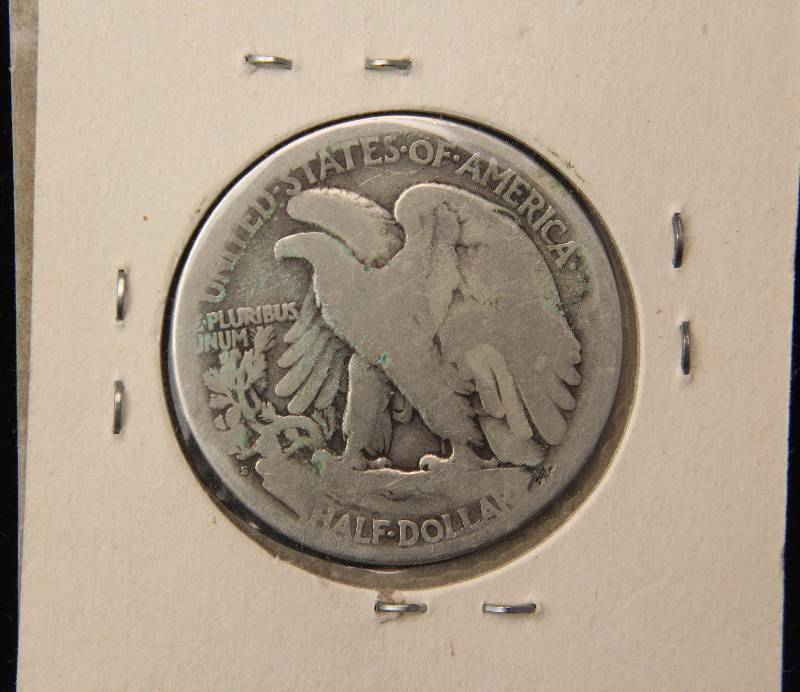 1918-S WALKING LIBERTY SILVER HALF DOLLAR