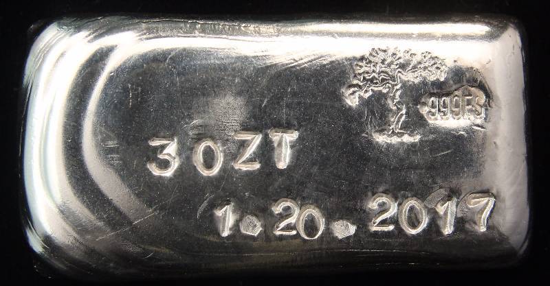 3 TROY OZ. .999 FINE SILVER HAND POURED DONALD TRUMP BAR