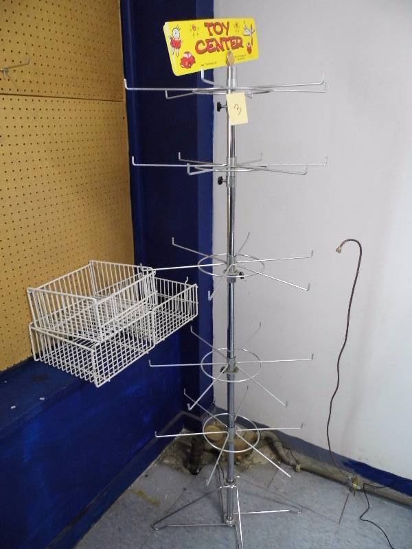 lot 3 image: Spinner Rack - Baskets
