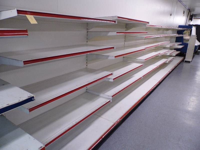 lot 7 image: 7 Section Gondola Shelving