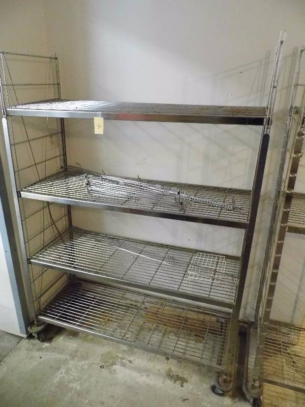lot 36 image: Shelving Unit on Wheels