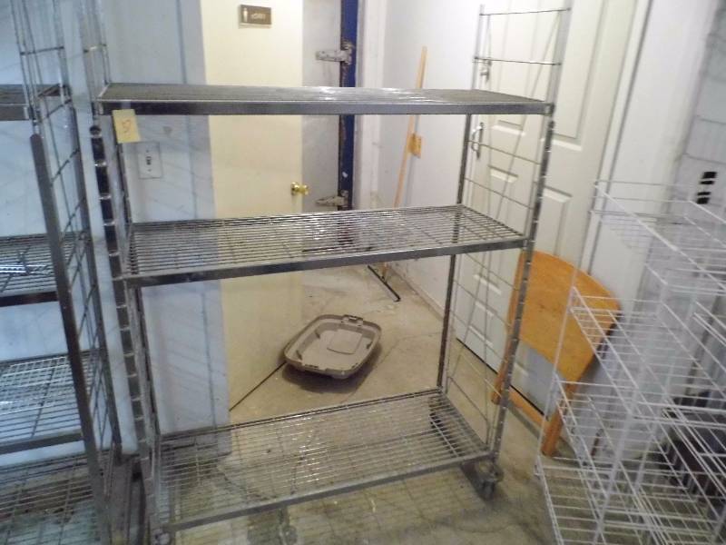 lot 37 image: Shelving Unit on Wheels