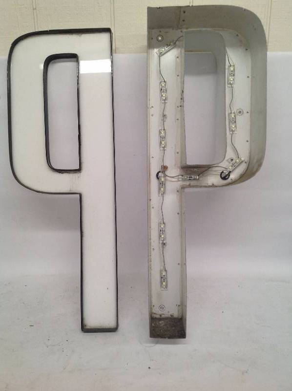 White Letter P