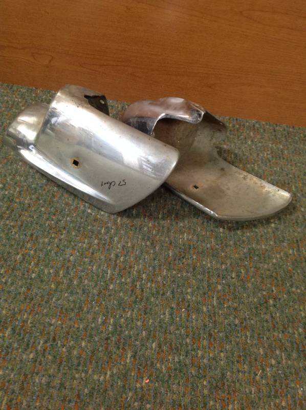 57 Chevy Chrome tail end auto part