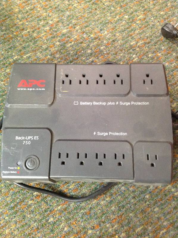 APC brand battery back up plus surge protection