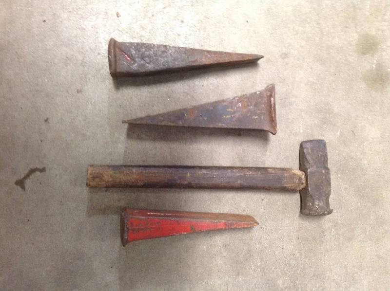 Hammer and Three Wedges