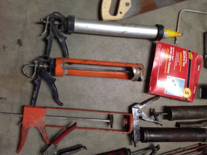 Grease Guns, Chalking guns, Black and decker Sander