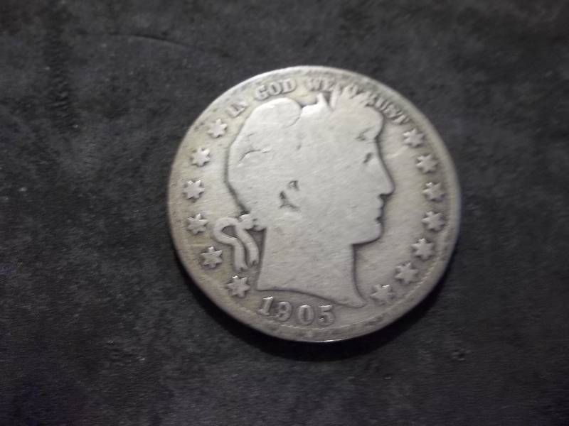 1905 S Barber Half Dollar