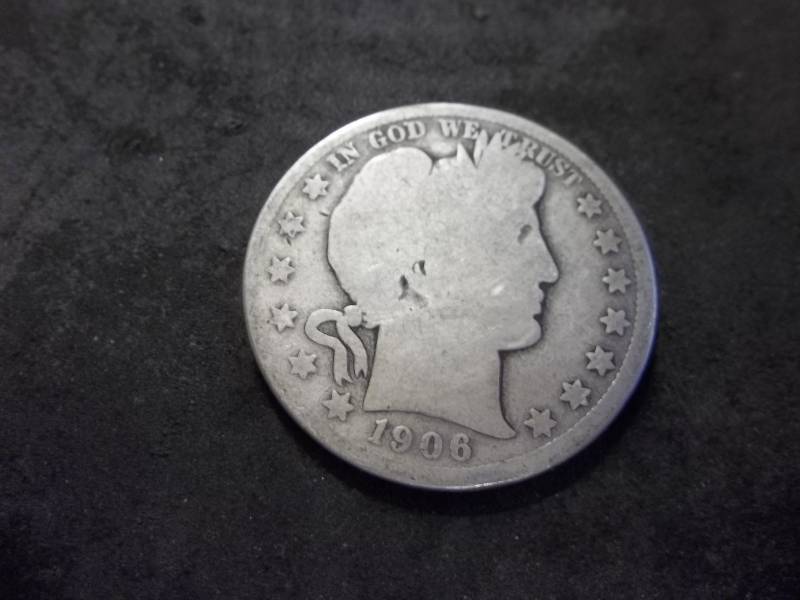 1906 D Barber Half Dollar