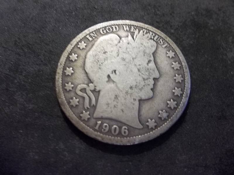 1906 O Barber Half Dollar