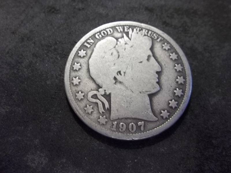 1907  Barber Half Dollar