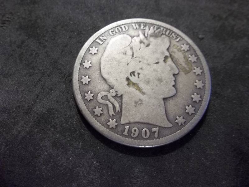 1907 O Barber Half Dollar