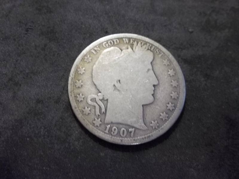 1907 S Barber Half Dollar