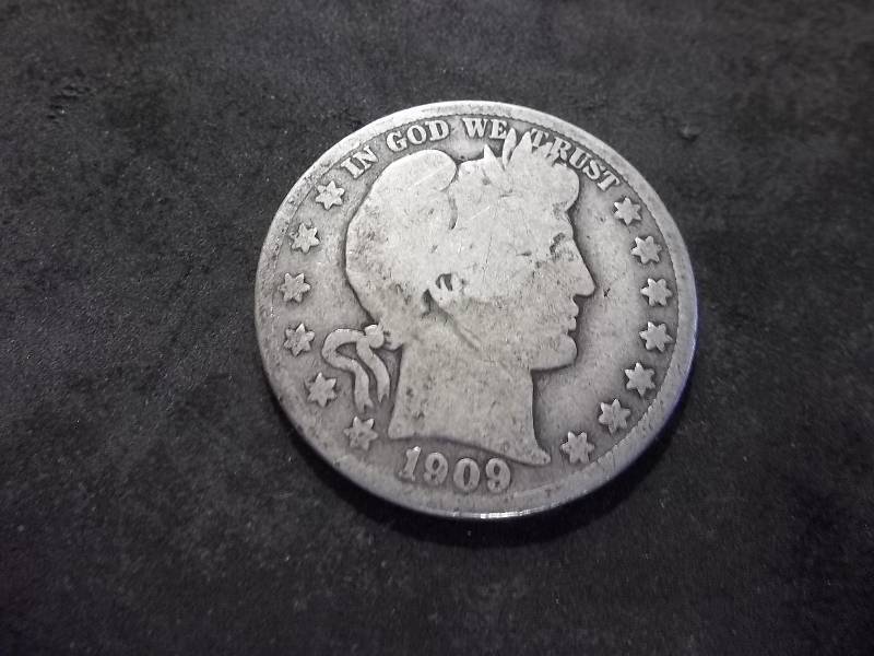 1909 O Barber Half Dollar