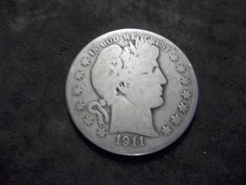 1911 S Barber Half Dollar
