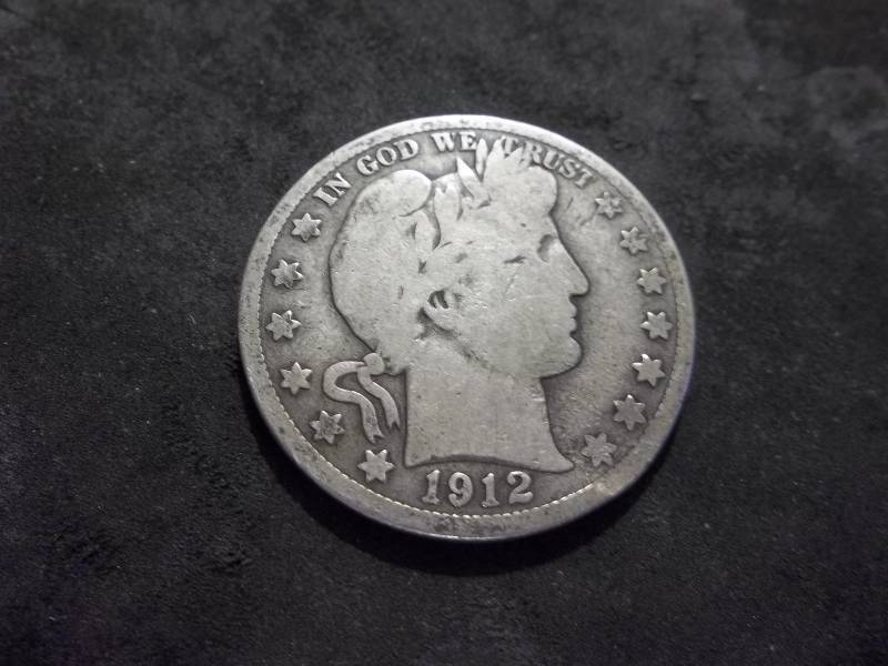 1912 S Barber Half Dollar