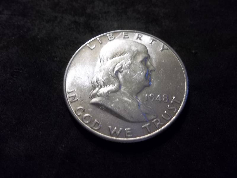 1948 D  Franklin Half Dollar