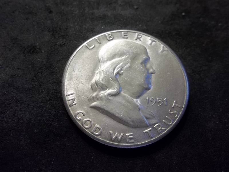 1951 S Franklin Half Dollar