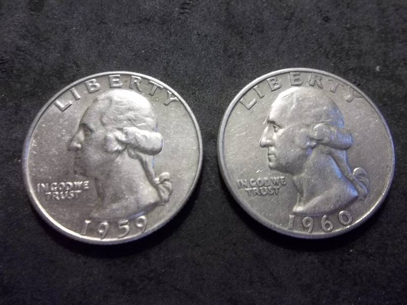 1959 D, 1960 D Washington Quarters