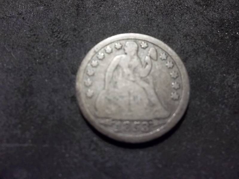 1873 Seated Liberty Dime With Arrows