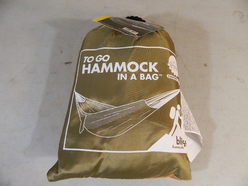 lot 12 image: New Bliss To Go Hammock in A Bag