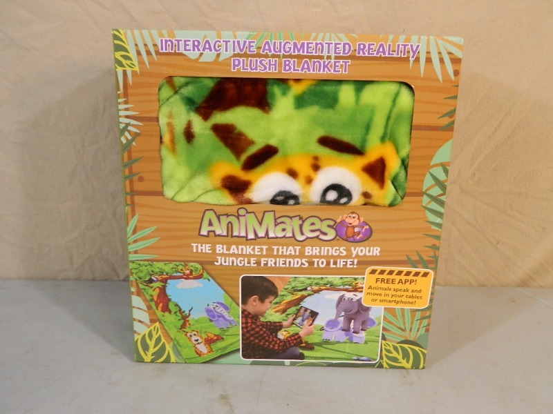 lot 18 image: New Animates Interactive Augmented Reality Plush Blanket